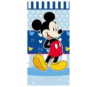 Jerry Fabrics Disney Mickey Mouse - Toalla de playa infantil (70 x 140 cm, 100% algodón)