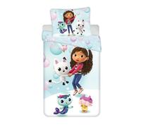 Jerry Fabrics Juego funda nórdica Gabby's Dollhouse 140x200+70x90 cm poliéster Öko-Tex cremallera
