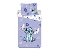 Jerry Fabrics - Juego de funda nórdica de 140 cm x 200 cm + funda de almohada de 50 x 70 cm (2 piezas), diseño de Lilo and Stitch