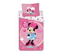 Jerry Fabrics Minnie Sweet Like me Juego de Cama Funda Nórdica de 140 x 200 cm y una Funda de Almohada de 70 x 90 cm. Poliéster