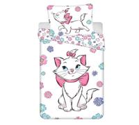 Jerry Fabrics Ropa de cama infantil reversible de algodón 140 x 200 cm, con certificado Öko-Tex Marie Aristogatos