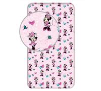 Jerry Fabrics - Sábanas ajustadas Minnie Mouse, 90 x 200 cm Jerry Fabrics - Sábanas ajustadas Minnie Mouse, 90 x 200 cm
