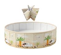 Jeruytgh Piscina Plegable, Bañera Infantil Antideslizante, Piscina de chapoteo para Cachorros, Niños y Niñas Mascotas Camping Playa Jardín Parque Césped Patio Patio Interior Guardería
