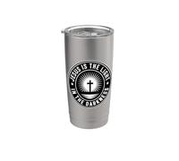 Jesus Is The Light In The Darkness Vaso térmico de acero inoxidable de doble pared