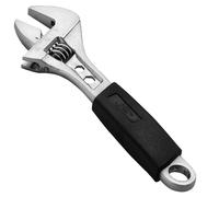 Jetech llave ajustable de agarre suave de 6 pulgadas, forjada, tratada térmicamente, llave inglesa profesional de cambio de tamaño, de grado industrial, con extremo de caja de 12 puntos, métrica