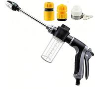 Jetterix Pressure Washer, Pistola de Alta Presión Regulable Power Jet | Pistola Manguera Jardin Portátil, Pistola Agua Presurizada, Limpiador Alta Presión para Lavar Coche Jardín Terraza