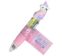 Jeux 2 momes Mini Bolígrafo 4 Colores My Funny Papet Cisne Unicornio Pastel Lila
