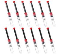 JEWEDECO 12 Piezas Absorbedor de Tinta para Pluma Estilográfica Resorte, Recarga Rápida de Tinta, Plástico Duradero, Diámetro 3.4mm, Adecuado para Estudiantes