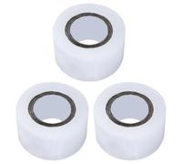 JEWEDECO 3rollos Film Transparente Autoadhesivo para Embalaje Película de Pe Resistente y Elástica para Atar Verduras de Uso Doméstico y Comercial sin Residuos ni Adhesivos