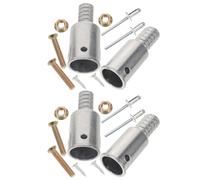 JEWEDECO Adaptador para Mango de Escoba con Cabeza Roscada Metálica para Reparación y Extensión Accesorio Resistente y Fácil de Instalar para Limpieza Doméstica