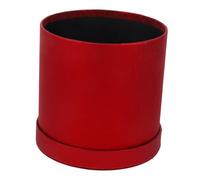 JEWEDECO Caja Redonda para Arreglo Floral de Cartón Rojo, Caja Decorativa para Embalaje de Flores Diseño Elegante y Capacidad para Varios Objetos en Eventos al Aire Libre