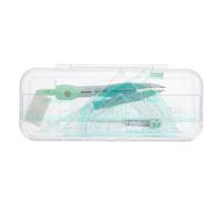 JEWEDECO Juego de Herramientas de Dibujo Regla y Compás Metálico 7 Piezas, Kit de Geometría Escolar Multifuncional para Estudiantes, Brújula de Precisión para Dibujo Color Aleatorio