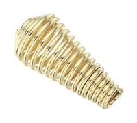 JEWEDECO Mango de Acero Inoxidable Dorado para Estufa de Resorte y Caldera Fácil de Limpiar y Resistente a Manchas para Uso Interior en Chimeneas y Estufas