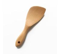 JEWEDECO Pala Resistente para Haya y Antiadherente Arroz de Madera de Utensilio Cocinar Adecuado para Restaurantes Tiendas de Alimentos
