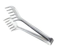 JEWEDECO Pinza para Espaguetis de Acero Inoxidable Plata, Utensilio de Cocina Resistente y Fácil de Usar para Actividades al Aire Libre y Picnic