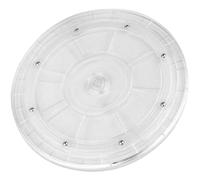 JEWEDECO Plato Giratorio Transparente de Acrílico para Organizador de Condimentos Diseño Antideslizante Rebabas, Adecuado para Suministros de Cocina y Almacenamiento