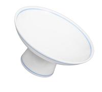 JEWEDECO Soporte para Tarta de Boda y Frutero de Cerámica Blanco Diseño de Base Alta y Buena Ventilación para Decoración de Hogar y Oficina