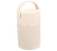 JEWEDECO Tarro Térmico para Comida de 850ml en Acero Inoxidable Beige