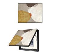 JFBLSD Caja de Contador eléctrico Cuadro Decorativo Caja de distribución Ocultar Cuadros Apertura hacia Arriba Tapa de Caja de fusibles Comedor Sala de Estar(A,50x40cm)