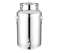 JFBLSD Lata de barriles Transporte Leche,304 Leche Acero Inoxidable Cubo Vino Recipiente Almacenamiento Aceite Comestible Mano Jarra Tanque Alimentos líquidos Bote con Tapas y grifos herméticos(9L)