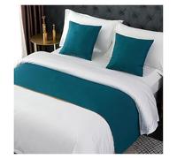 JFGCTYHXY Mantas para Cama, Caminos de Cama for Queen, Mantas Decorativas for los pies la, Bufandas for el Extremo, for sofá(Dark Green,50 * 210cm for 150cm Bed)
