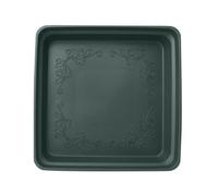 JFNKLFG Plato Maceta Platillo Cuadrado De Plástico Alta Densidad For Macetas Jardín, Ideal For Prevenir El Riego Excesivo(Atrovirens 19.5cm)
