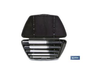Jgo. 6 machos izquierda (extractor tornillos)