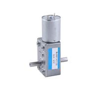 JGY-370 DC 6V 12V 24V Double Shaft Max 25kgf.cm High Torque Mini Worm Gear Motor(6rpm,12V)