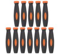 JHKNNK Mango de Goma Ergonómico Fácil de Instalar y Mejor Control 12 Piezas para Lima de Agarre Adecuado para Limas y Archivos Metálicos Negros