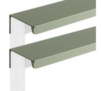 JIALUO0318 Manijas Para Muebles Aleación de Aluminio Tiradores Ocultos Armarios Pomos Cajones Tiradores Cocina Manijas Tiradores de Puerta 2 Piezas (Green,Length 1200mm)