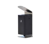 JIANBOHAIRS Outdoor Trash Can Bote de basura comercial al aire libre con tapa, bote de basura de metal resistente con contenedor extraíble for parque, centro comercial