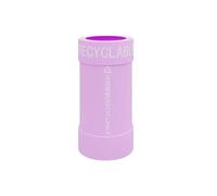JIANBOHAIRS Outdoor Trash Can Bote de basura comercial, cubo de basura redondo con tapa abierta for interior y exterior, papelera de Metal for el hogar, oficina(Pink,Small)