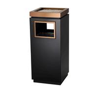 JIANBOHAIRS Outdoor Trash Can Bote de Basura Contenedor de Basura for Exteriores Contenedor de Basura de Acero Inoxidable con Cubo Interior extraíble 30 x 30 x 70 cm(Grey)