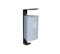 JIANBOHAIRS Outdoor Trash Can Bote de basura de acero inoxidable con cubo interior extraíble, contenedor de residuos de reciclaje comercial de metal for exteriores