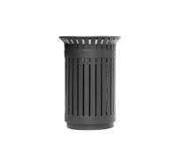 JIANBOHAIRS Outdoor Trash Can Bote de Basura for Exteriores Comercial, Bote de Basura de Metal Grande y Resistente for Todo Tipo de Clima, Receptáculo de Basura