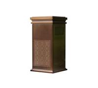 JIANBOHAIRS Outdoor Trash Can Contenedor de basura de acero inoxidable for exteriores de 15,7 × 15,7 × 31,5 pulgadas con cenicero for plaza comercial de calle