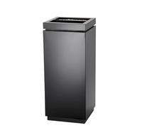 JIANBOHAIRS Outdoor Trash Can Receptáculo de basura de metal for exteriores,Receptáculo de residuos,Botes de basura comerciales,Patio cuadrado de la calle del hotel 30 x 30 x 70 cm(Grey)