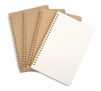 JIANTA Bloc de Notas Espiral A5, 100 Páginas/50 Hojas Interioir Cuadrados, Cuaderno de Bocetos para Viajar Dibujo Diario Escribir Listas de Tareas(Cuadriculadas)