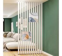 JIAOCKJIAO Separador de Ambientes Partición de Pared, Poste de Pantalla Partición de Aluminio de Piso a Techo, Rejilla de decoración de Columna Personalizables Escalera(8 Root,125cm/49.2in/4.10ft)