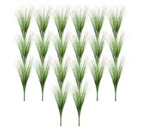 Jiavlyx 20 Piezas Hierba Artificial De Plástico, 30cm Falso Arbusto Verde Plástico, Artificial Planta Hierbas, Exterior Y Interior, para Jardín Veranda Fiesta Oficina Jardinera En Casa