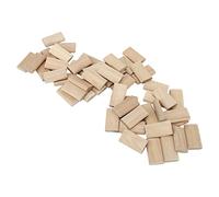 Jiawu 50 Uds. De Espigas De dominó De Madera De Haya, 8x40mm, Espigas Sueltas, Accesorio De Carpintería para Empalme De Muebles, Fabricación De Gabinetes, Marco De Ingeniería