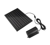 Jiawu Aireador Solar para Estanque, Bomba de Oxígeno Solar de 8 W con Batería de 2400 MAh, 3 Modos de Trabajo para Estanques de Peces Pequeños, Tanques de Almacenamiento, Acuarios, Hidroponía