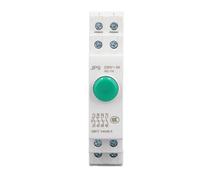 Jiawu Botón Pulsador de Carril DIN AC230V 2NO 2NC Interruptor de Botón Pulsador para Control de Contactor de Arranque Magnético, JP9 Interruptor de de Montaje en Carril DIN Compacto IP20 Fácil (GREEN)