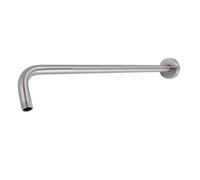 Jiawu Brazo de Extensión de Ducha de Acero Inoxidable NPT 1/2 Montaje en Pared, Brazo de Cabezal de Ducha de Instalación Oculta para Baño, de Antioxidante Compatible Universal y Brida (Cepillado)