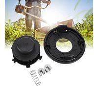 Jiawu Cabezal de Recambio 25-2 para Desbrozadora Fs44 55 56 70 80 83 85 | Reemplazo de cabezal de moldura de plástico, con carrete, cubierta, resorte, 2 ojales, para RX110 120 130 200 250