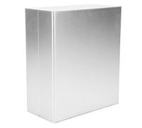 Jiawu Caja de Proyecto de Aluminio para Bricolaje, Carcasa Electrónica de Tipo Dividido de Plata Mate de 80x160x180 Mm, Carcasa de Aleación de Aluminio Integrada Fundida a Presión con Tratamiento de