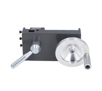 Jiawu Carro Deslizante para Mini Torno, Cuerpo de Fundición a Presión de Aluminio con Paso Métrico de 2,5 Mm, Carro Deslizante para Máquina Herramienta con Manivela Giratoria para MX 210 WM 210 8x16