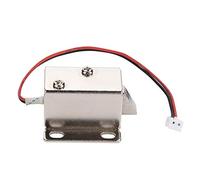 Jiawu Cerradura Electromagnética, Cerradura de Gabinete Eléctrica a Prueba de Fallas de 12 V CC, de Puerta Electrónica con Solenoide de Metal con Diseño Ultra Delgado, para Control de Acceso a