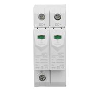 Jiawu CHLT-40PV Protector contra Sobretensiones Fotovoltaicas 2P DC 500V 40KA Montaje en Riel DIN de 35 Mm, Dispositivo de Protección contra Sobrecorriente y Sobretensión para de Alimentación de CC,