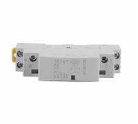 Jiawu Contactor de CA, 2P 25A 1NO 1NC Contactor Doméstico de bajo Ruido y Ahorro de Energía, Tamaño Compacto de Montaje en Riel DIN con Funcionamiento Suave para Automatización de Sistemas de Control